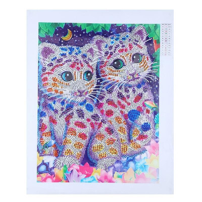 

Diamond Painting DIY 5D Diamond Painting Colorful Cat Special Shape Diamond Paintings Kits Arts Craft for Room Wall Decoration