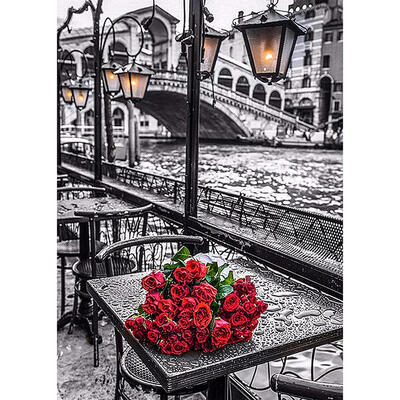 

5D DIY Diamond Painting Romantic Rose Flowers Cross Stitch Embroidery Kits