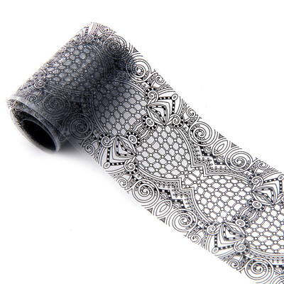 

〖Follure〗4100 CM Black Lace Starry Sky Design Nail Art Foil Stickers Transfer Decal Tips