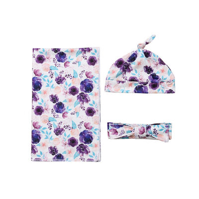 

Soft Muslin Baby Wrap Swaddling Blanket Newborn Floral Swaddle Towel 8065cm