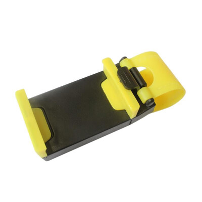 

1Pcs Universal Car Phone Holder Steering Wheel Smartphone Holders Mobile Stand Yellow