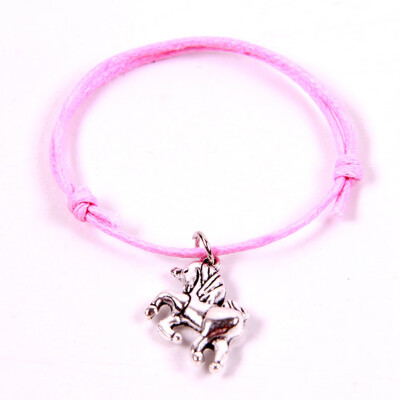 

Retro Pure Hand Production Wax Weaving Unicorn Bracelet Gift for Children