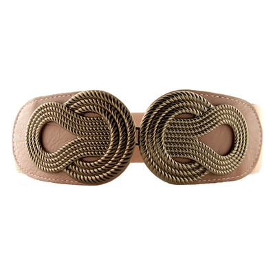 

VOCHIC Retro Wide Mental Interlock Buckle Womens Elastic Waist Belt Cinch