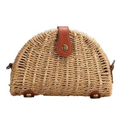 

Shell Rattan Straw Shoulder Handbags Women Beach Messenger Crossbody Bags