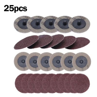 

25pcs 2 50mm Grinders Sand Discs 60 80 100 120Grit For Workshop Equipment