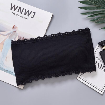 

Shockproof Fitness Bra Lace Seamless Cotton Padded Push Up Underwears Non-slip Wireless Bralette Elastic Crop Tops Strapless Invis