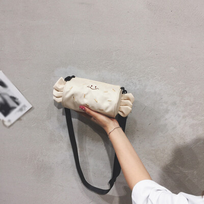 

Tailored New Small Bag Female Cute Cylinder Bag Girl Simple Shoulder Bag Messenger Bag