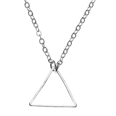 

Women Simple Triangle Choker Chain Charm Pendant Necklace Gold Silver Jewelry