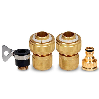 

Garden Hose Quick Connector Heavy-duty Copper Hose Fittings Male&Female Water Hoses Quick Connect Adapter Connectors