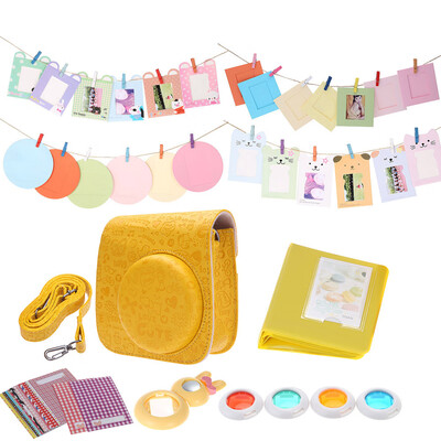 

6 in 1 Instant Film Camera Accessories Bundles for Fujifilm Instax Mini8 8s with BagPhoto AlbumClose-Up Selfie LensColors Lens