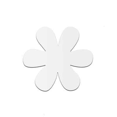 

Hibiscus Flower Shaped Wall Sticker Crystal Mirror Decal stylish Decoration for TV Background
