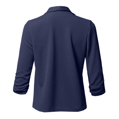 

Toponeto Womens Solid Open Front Cardigan Long Sleeve Blazer Casual Jacket Coat