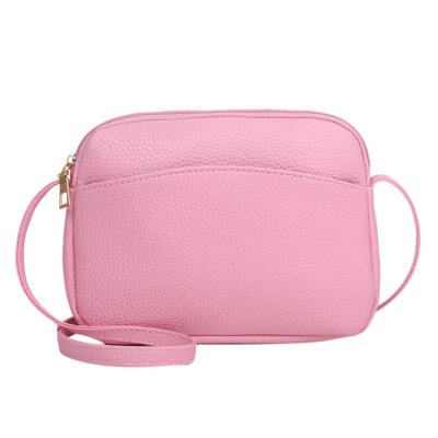 

Simple Women PU Leather Messenger Handbags Candy Color Shell Shoulder Bags