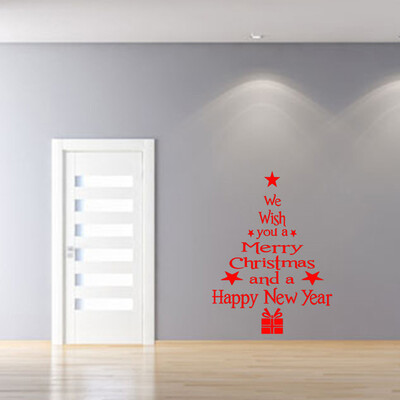 

Tailored Vinyl Removable 3D Wall Sticker Christmas Tree Decals For Christmas Wall Decal