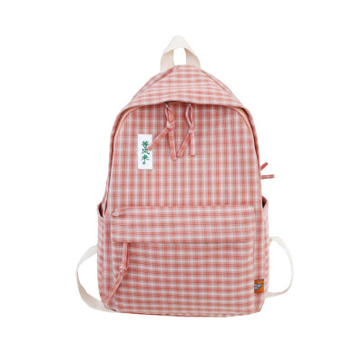 

Ancient feeling girl bag female Korean high school Plaid Harajuku ulzzang college students ins wind backpack