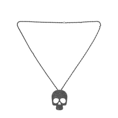 

Retro Gothic Skull Pendant Jewelry Bronze Punk Rock Craft Sweater Necklace New