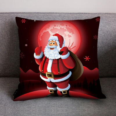 

〖Follure〗Merry Christmas Print Pillow Case Polyester Sofa Car Cushion Cover Home Decor