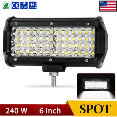 

7" Inch 48 LED Work Light Bar Spot Offroad Car Truck Boat Driving SUV Motorcycle