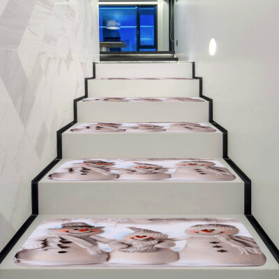 

〖Follure〗Christmas Decoration 1Set StepBasic Non-Slip Coral Fleece Resistant Carpet Stair