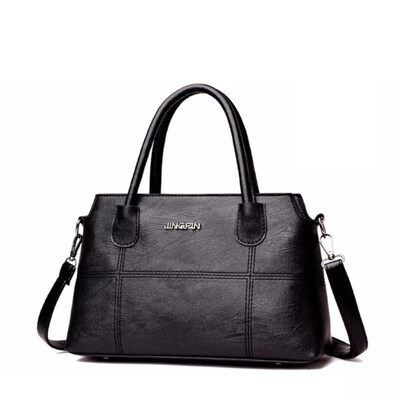 

Vintage Large Capacity Women Shell Handbag Zipper Tote Shopping Shoulder Bag