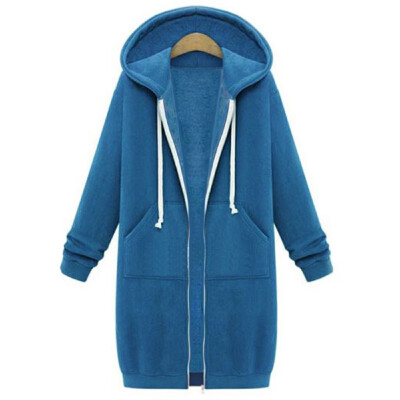 

Women Plus Size Warm Hoodie Casual Loose Sweatshirt Coat Velvet Fashion Outwear