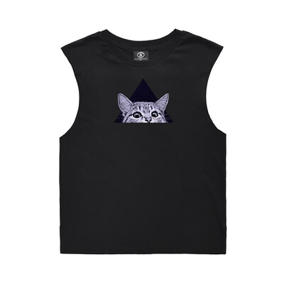 

Toponeto Mens Print Solid Color Sport Slim Fit Vest Sleeveless Top Short Shirt Blouse