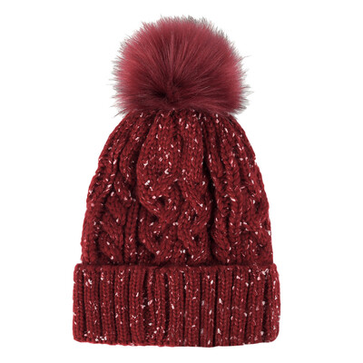 

Tailored Unisex Autumn And Winter Ideas Yarn Ball Knit Hat Hemp Flower Wool Cap