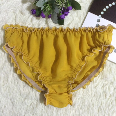 

Womens Sexy Casual Breathable Ruffle Underwear Comfy Plus Size Elastic Panties
