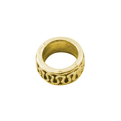 

Large Hole Beads Tibetan Style European Beads Lead Free Rondelle Antique Golden about 35mm long 8mm wide Hole 6mm