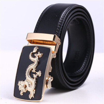 

Fashion Men belt Chinese style Alloy Automatic buckle belt high quality business affairs casual solid color belt Men