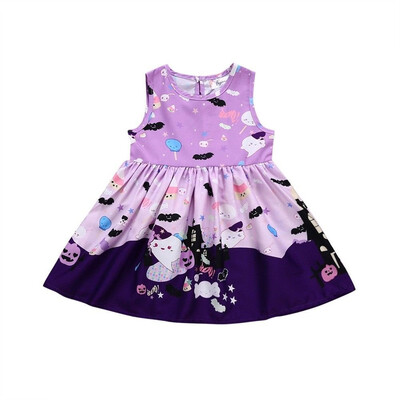 

Canis Halloween Toddler Kids Baby Girls Cotton Party Prom Dress Sundress Clothes