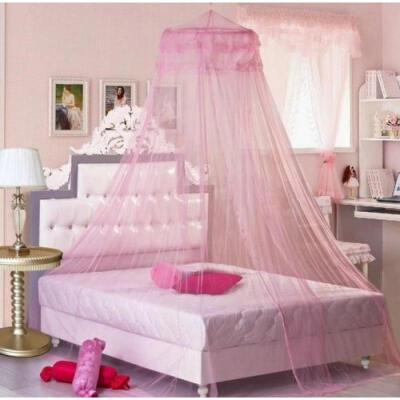 

Elegant Round Lace Insect Canopy Netting Curtain Bed Outdoor Dome Mosquito Net