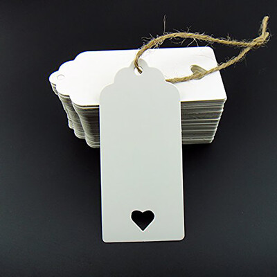 

Toponeto Paper Towel 100 Blank Card Support Label Wedding Gift Luggage Tag Price Tag
