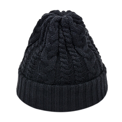 

Tailored Fashion Women Men Solid Color Knited Headgear Beanie Tail Hat Cap