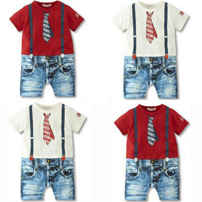 

Baby Boys Kids Newborn Infant Overalls Romper Shorts Bodysuit Outfit Clothing