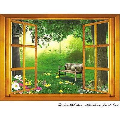 

3D Window Views Mural Removable Wall Sticker Art Decal Home Decor PVC
