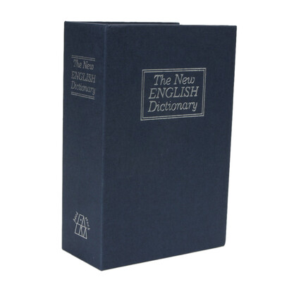

Mini Dictionary Book Cash Money Coin Safe Storage Box Security Key Lockable Home