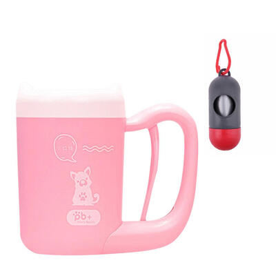 

Pet Dogs Foot Clean Cup Foot Wash Cups with Garbage Bag Pill Dispensing Box