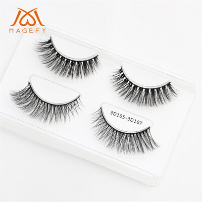 

〖Follure〗Two Pairs Of 3D Mink Fur With Soft Long Curly And Warped Many Layer Eyelashes