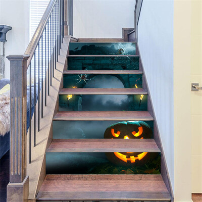 

〖Follure〗Halloween 3D Simulation stair stickers Waterproof Wall Stickers DIY Home Decor