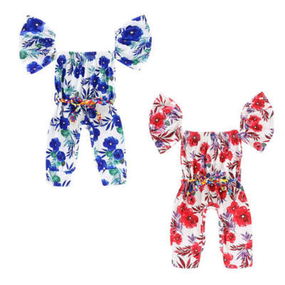

Cute Newborn Baby Girl Floral Ruffle Romper Jumpsuit Clothes Outfits Summer 0-2Y