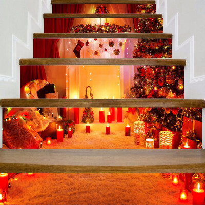 

Gobestart Christmas Decoration Stair Stickers Christmas Stairs Stickers Wall Stickers