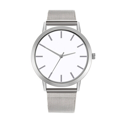 

Business Watches Women Thin Disc Scale Ladies Clock Alloy Strap Quartz Wristwatch Simple Casual Dress Gift Watch Reloj Mujer