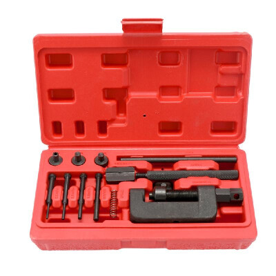 

Motorcycle Bike Chain Breaker Splitter Link Riveter Universal Bikes Riveting Tool Set Cycling Accessories with Carry Case