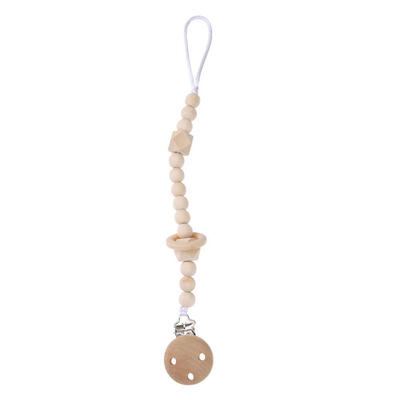 

Baby Pacifier Chain Clip Safe Soft Silicone Teether Chew Toys Shower Gifts