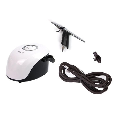 

Nozzle Airbrush with Portable Mini Air Compressor Kit for Art Painting Makeup Manicure Craft Cake Spray Model Nail Art Tool Set