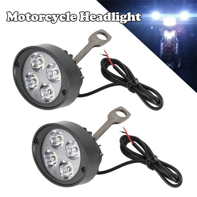 

Motorcycle Headlight Spot Fog Lights Head Front Work 4 LED 12V-85V Motorbike US