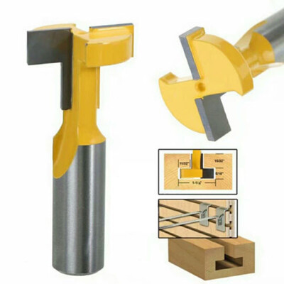 

8mm Round Shank T-slot Router Bit Woodwork Tenon Cutter Tool Tackle