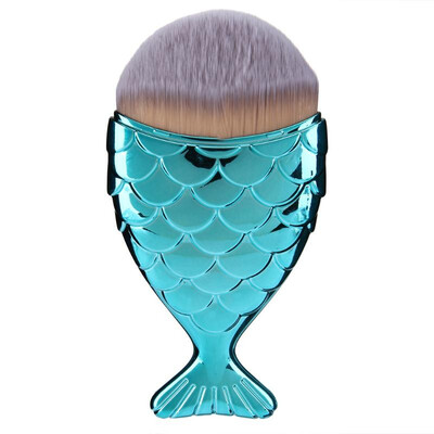 

Mermaid Fish Shape Makeup Powder Foundation Blush Contour Brush Tool