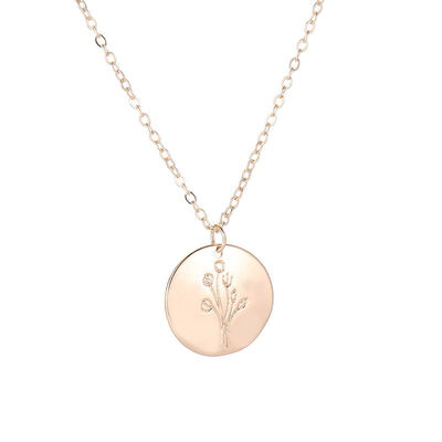 

Alloy Plating Tree Pendants Necklaces Women Simple Jewelry harajuku Clavicle Delicate Cute Minimalist Chain Necklace New